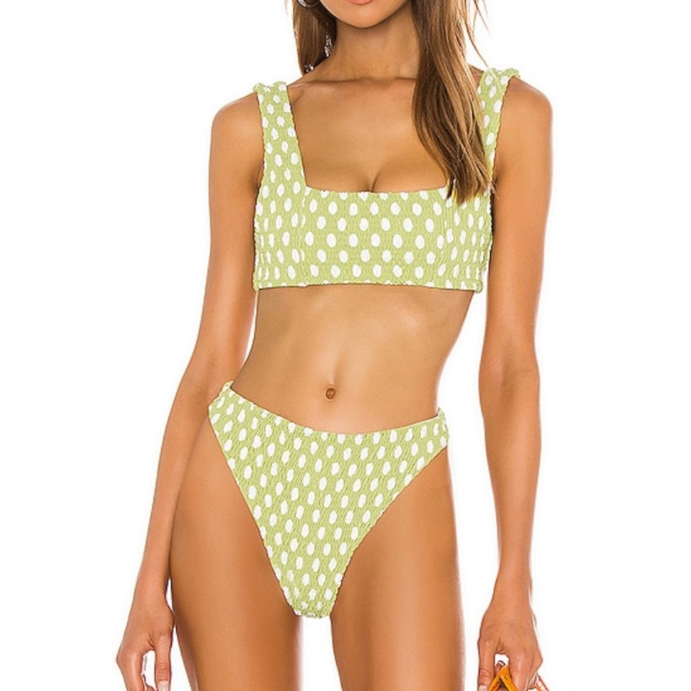 Tularosa SAMMIE BOTTOM IN CHARTREUSE DOT